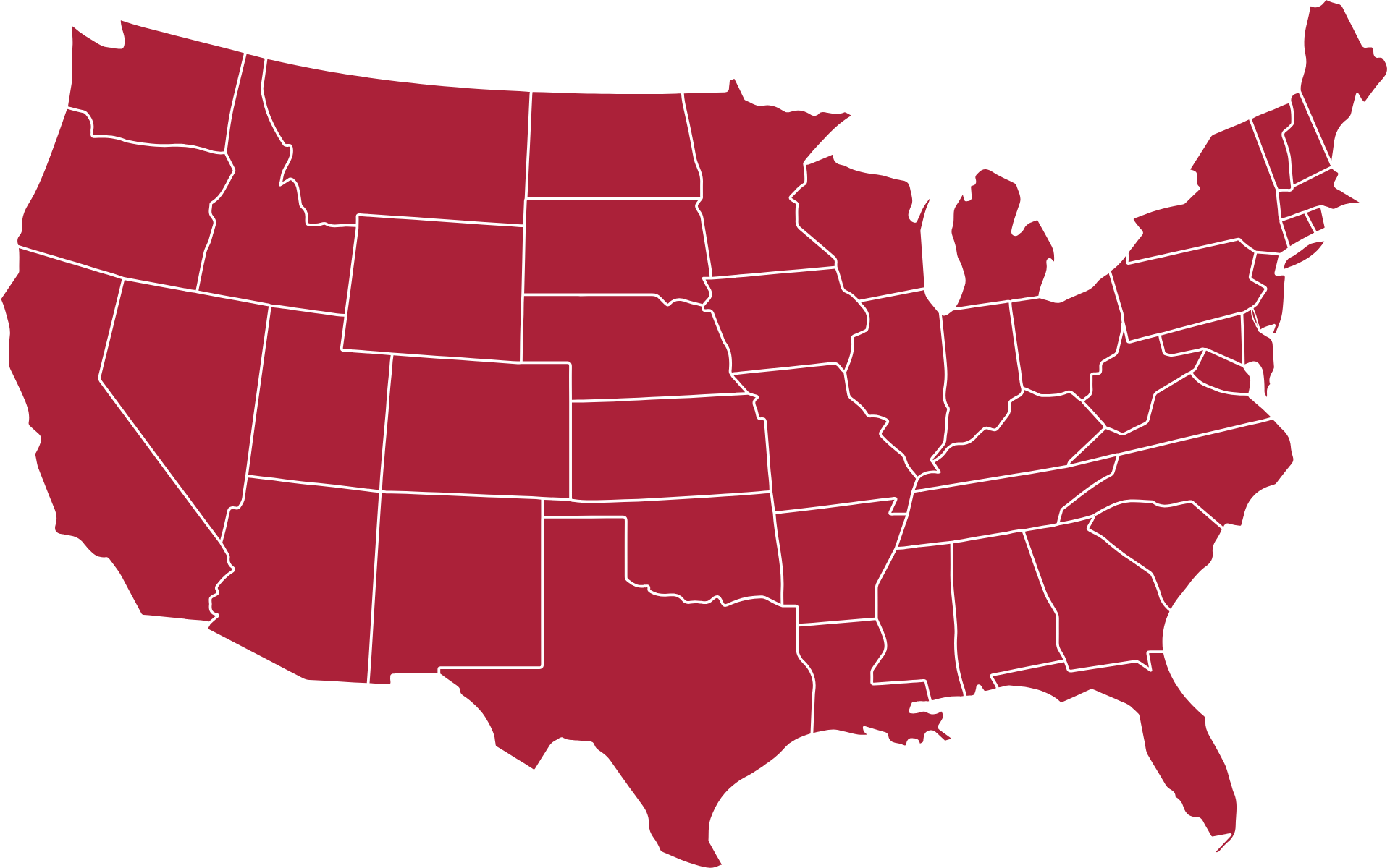 Map of the United States