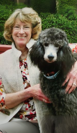 Linda Wood, DVM and Pet Poodle