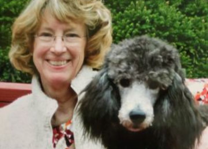 Linda Wood, DVM and her Pet Poodle